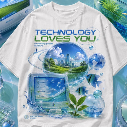 Frutiger Metro T-shirt Y2K Graphic Tee Frutiger Aero Mcbling 2026 Summer New Men Women Fashion Y2K Cotton T-shirt Street Wear