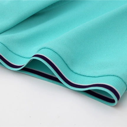Men's Summer High-Quality Fashionable Embroidered Logo Short-Sleeved Polo Shirt, New Style, Casual, Breathable, Cool Top