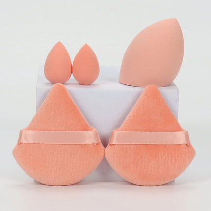 5Pcs Professional Makeup Sponge Set - Soft, Gentle, Multi-Purpose Tools for Perfect Foundation, Powder and Blush Application