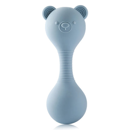 Baby 0-12 Months Rattle Toys Silicone Chewing Dumbbel Baby BPA Free Teether Toys Newborn Rattle Toys Infant Teething Gift Rattle