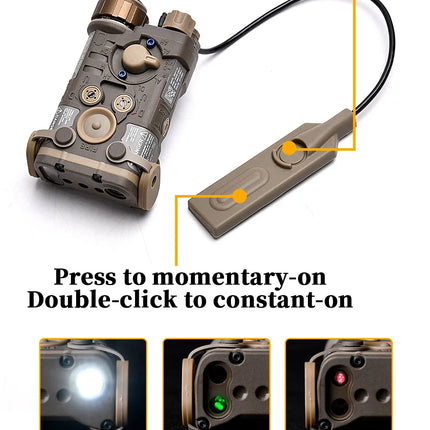 WADSN Tactical NGAL Powerful Laser Pointer Light Hunting Airsotf Gun Accessories Red Dot Green Blue Laser Flashlight PEQ DBAL A2
