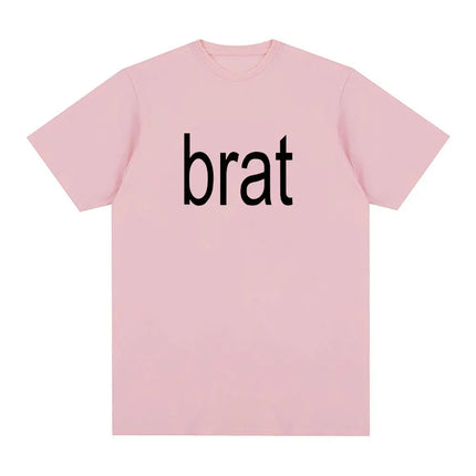 Charli Xcx with Special Guest Shygirl T-Shirts Brat Album Vintage T shirt Men/Women Clothing Aesthetic Cotton T-shirt Streetwear