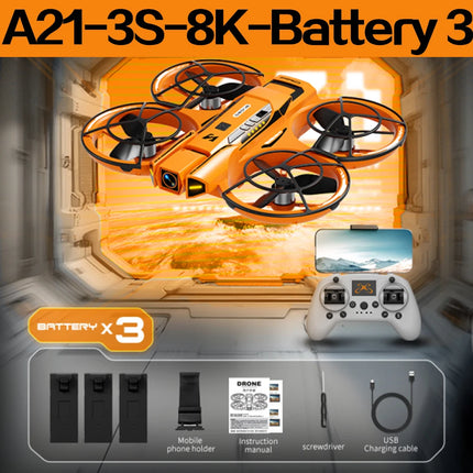 Original A21 PRO Drone 8K 5G Professional HD Aerial Photography Brushless Full Surround Drone HD Dual Camera Quadcopter Toy Dron