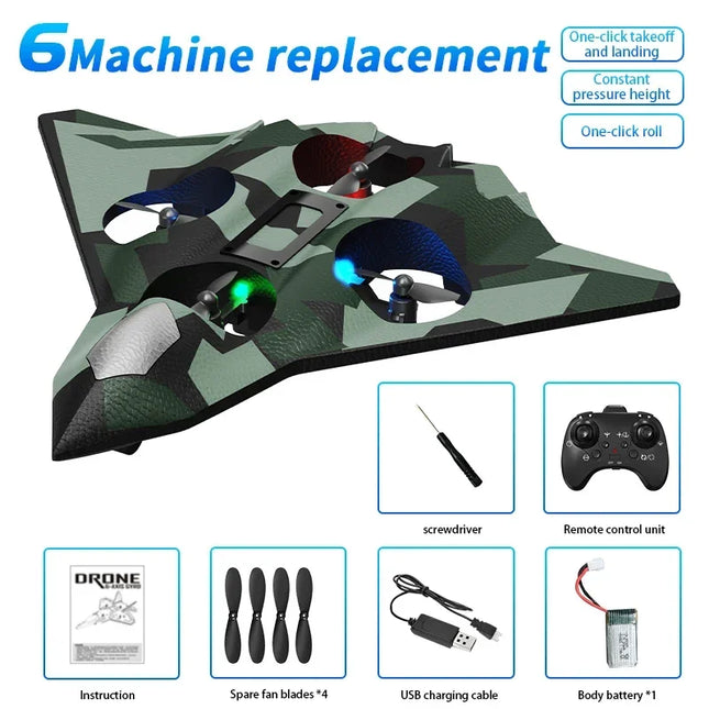 CZ36 Foam RC Aircraft Glider Electric Fighter 6CH Remote Control Airplane Fall Resistant Plane Quadcopter Toys for Boys Gifts