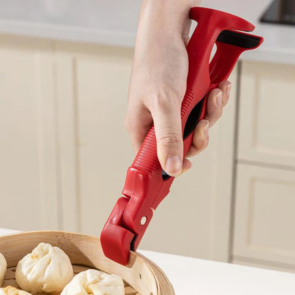 Anti Slip Home Kitchen Silicone Anti Scalding Clip 3-in-1 Anti Scalding Clip Tray Holder Bowl Holder Multifunctional Tray Holder