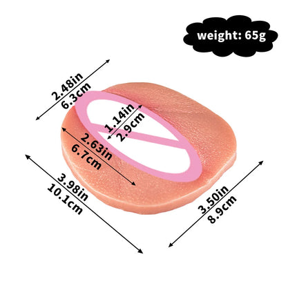 Silicone Realistic Vagina Underwear Pad Masturbator Skin Fake Vulva Clitoris Sex toys for Women Crossdresser Crotch Pad