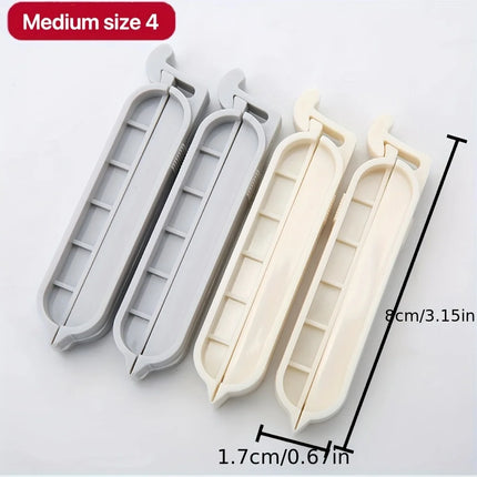 8Pcs/lot Food Bag Clips Portable Food Snack Storage Seal Sealing Bag Clips Sealer Clamp Kitchen Accessories Food Close Clip