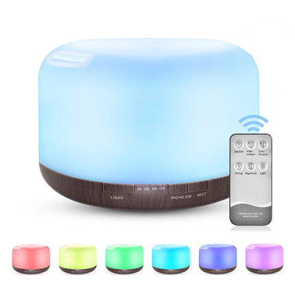 Air Humidifier Aroma Diffuser With Power Adapter, Essential Oil Machine With Seven-Color Changing Night Light, Home Fragrance