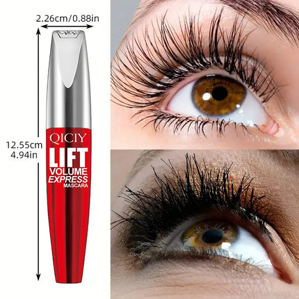 4D Black Mascara Thickening Lengthening Curling Eyelash Extension  Waterproof Long-Lasting Liquid Fiber Mascara Thick Fast Dry