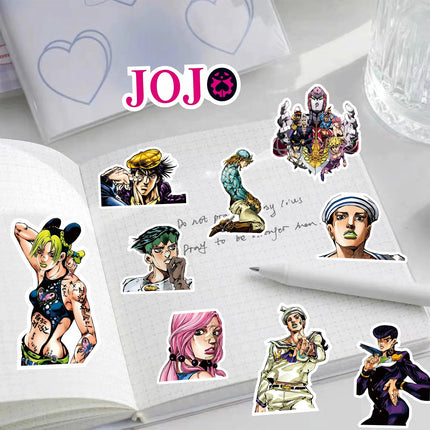 10/40/82PCS Hot Anime JoJo's Bizarre Adventure Cool Personality Creative Decorative Graffiti Stickers DIY Motorcycle Skateboard