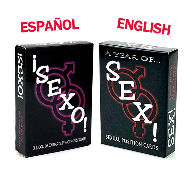 English Adult Sexual Position Cards Role Playing Games Bedroom Commands Sex Toys for Couples 18+ Erotic Products Sex Toys