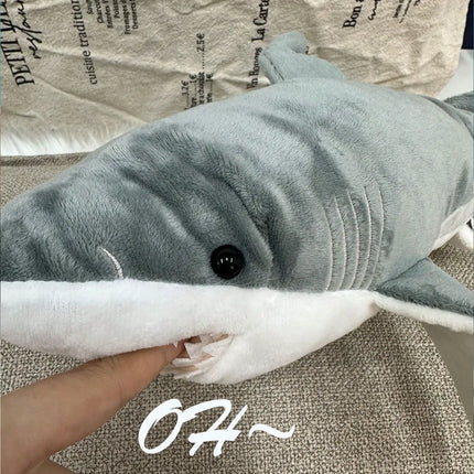 36cm/14.17inch Realistic Shark Plush, Soft Safe Stuffed Animal Pillow, For Play Stress Relief, Ideal Christmas Holiday Gift