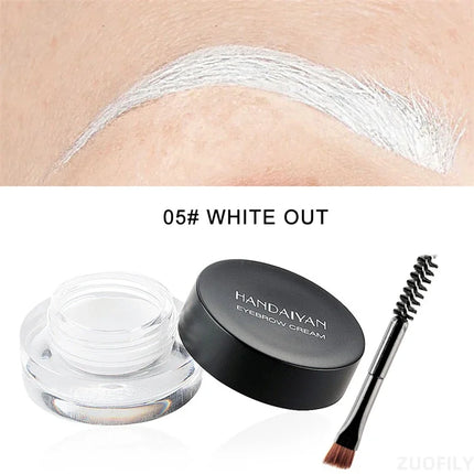 HANDAIYAN 12 Colors Eyebrow Gel Colorful Eyebrow Cream Eyebrow Dye Glue No Fading Waterproof Long Lasting Brow Makeup Cosmetics
