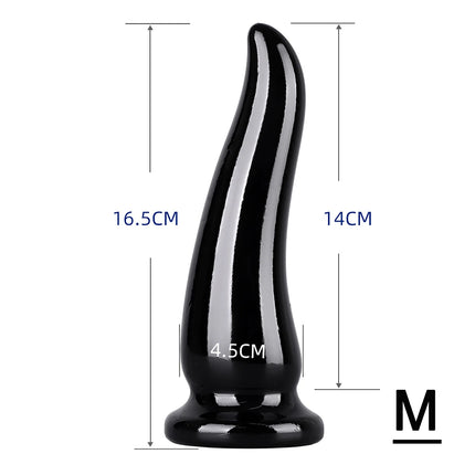 Clear Anal Plug OX Horn Dildo Anus Prostate Dilator Beads Massager Butt Plug Suction Bottom Sex Toys For Men Women Adult 18+