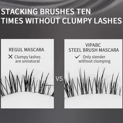 Iron Wand Mascara Beauty Makeup Curling Black Lash Eyelash Extension Waterproof Liquid Volume Mascara Long-wearing Cosmetic
