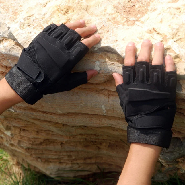 Half Finger Men's Gloves Outdoor Tactical Gloves Sports Shooting Hunting RIDE Motorcycle Cycling Gloves Mountaineering gloves