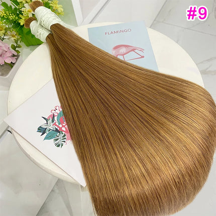 No Weft Straight Bulk Braiding Hair 100% Brazilian Virgin Remy Human Hair Extensions 50g 100g Blonde 1B Color Natural Hairpiece