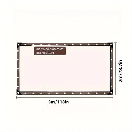 Transparent Waterproof Cloth Rainproof and Sunscreen Tarpaulin - Very Suitable for Garden Courtyard Balcony Sunshade and Camping