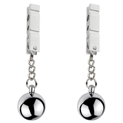 Heavy Nipple Clamp Clips Weight Slave Stimulator Metal Nipple Clips With Ball Weight Breast Bondage Restraint Sex Toy Woman