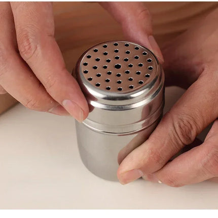 Multi-purpose Stainless Steel Seasoning Jar Salt Sugar Bottle Rotating Cover Kitchen Gadgets Spice Pepper Shaker Spice Jar