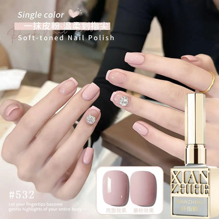 Autumn Winter Chocolate Brown Nail Polish Gel Maillard Caramel Color Gel Nail Supplies for Professional Nail Art DIY Nail Salon
