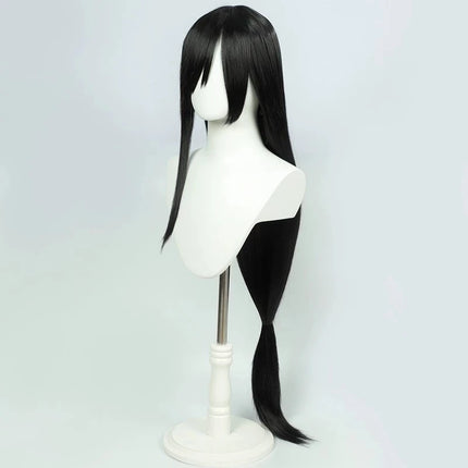 Cosplay Wig Final Fantasy Anime Wig Tifa Lockhart Black FF7 Anime Game Role-Play Wig Female Synthetic Wig with Bangs Anime Game