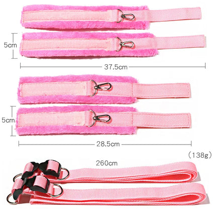 Sex Toys For Woman Couples Bed Handcuffs Gear Bondage Set Ankle Cuff Restraints Strap Adult Game Goods Handcuffs Ankle Cuff Anal