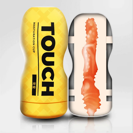 Touch Male Masturbator Cup Realistic Vagina Pocket Pussy Masturbation Glans Blowjob Airplane Cup Sucking Sex Toys for Men Adults