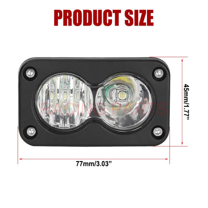 For SurRon Light Bee X Segway X260 Talaria Sting MX4 MX3 Plug N Play 20W Headlight Switch White Spot Flood Led Pod Combo Kit