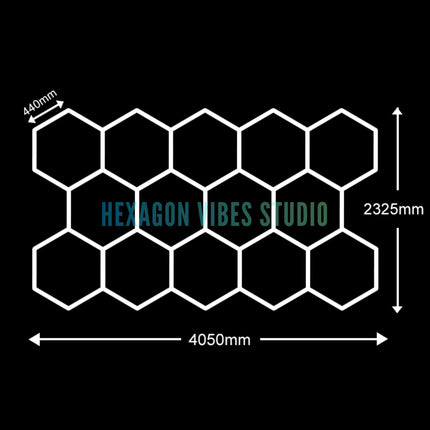 Garage Hexagon LED Light 50000H 6500K Ultra Bright for Home Gym Barbershop Car Detailing Bar Basement Workshop Ceiling Lighting