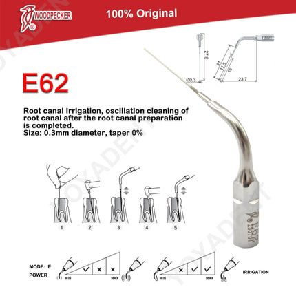 Woodpecker Tips DTE Dental Ultrasonic Endo Scaler Tips Scaling Tips Fit EMS UDS NSK SATELEC Scaler Handpiece Dentistry Tools