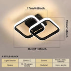 Black-Square / LED 3 Color