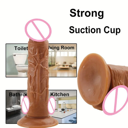 Realistic Wearable Strap on Dildos for Women G Spot Masturbation Anal Vaginal Stimulation Big Penis Adult Standard Size Sex Toy