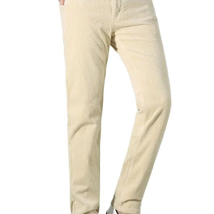 New Autumn Men's Corduroy Pants Fashion Straight Stretch Winter Trousers Heavy Cotton Men's Black Pants Korea Style Size 28-40