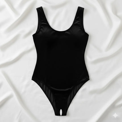 Backless Sexy Tight Women's Bodysuit See Through Elasticity Women High Cut Thong Bodysuit Stretch Bodysuits Sexy Open Crotch