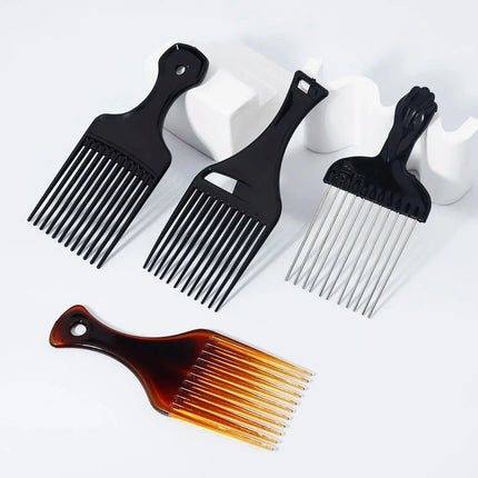 4pcs wide toothed comb set, suitable for home hair styling, salon hair tools, anti-static,special for real hair wigs