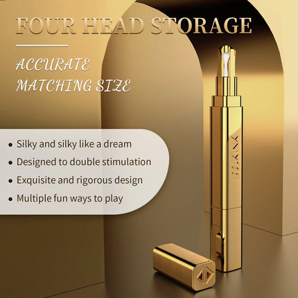 LOCKINK Adult SM Products Flirty Pen Clitoris Nipple Stimulator Portable Massager with 5 tools Adult Couple Games Orgasm Sex Toy
