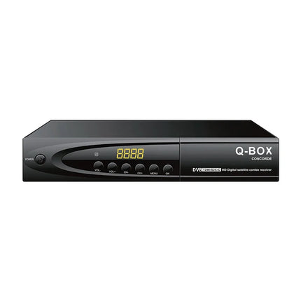 2026 DVB-T2 DVB-S2 Combo QBOX Satellite TV Receiver Tuner H.264 MPEG 4 Digital TV Decoder 1080P HD Time Shift EPG Decoder Stock