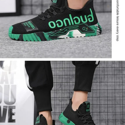 Runing Sport Fashion High Top Sneakers Zapatillas De Deporte 2024 Men Casual Mesh Shoes Light Soft Breathable Vulcanize Shoes