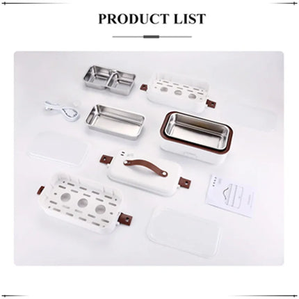 Heating electric lunch box Multi-functional portable plug-in cooking office insulated lunch box