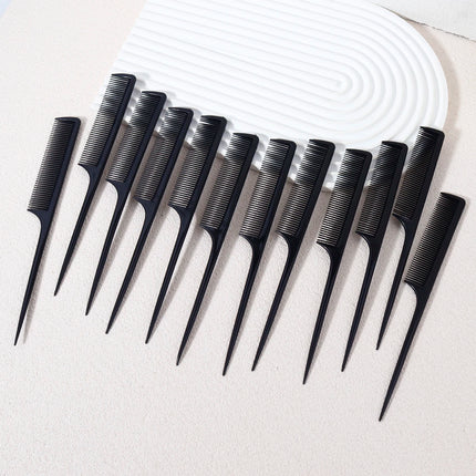12 piece mouse tail comb set, hair dye comb, pointed tail comb, suitable for hair salons and home use,special for real hair wigs peines para el cabello