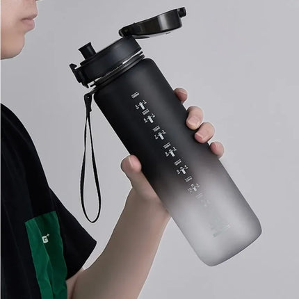 1 Liter Sports Water Bottle Large Capacity  Men Women Summer Portable Plastic Bottle for Outdoor Travel Fitness Drinkware