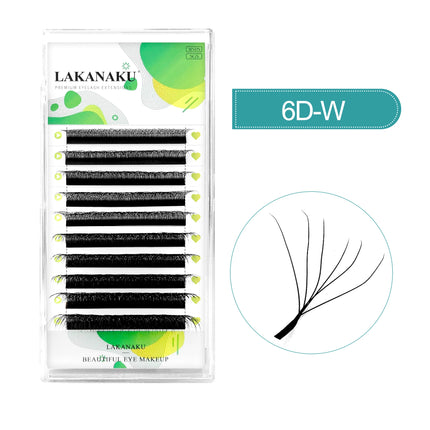 LAKANAKU W Clover Eyelashes Extension Cilios extensiones de pestañas YY/4D/5D/6D/7D/8D Premade Fans Eyelash Extensions Volume
