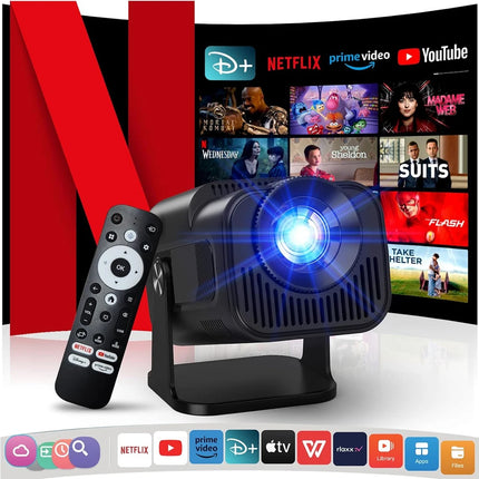 HY320mini 4K Android 11 Projector Native 1080P 390ANSI Dual Wifi6 BT5.0 1920*1080P Cinema portable Projetor upgrated HY300