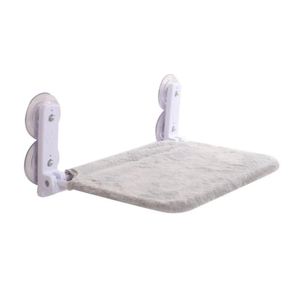 Wall Mounted Suction Cup Cat Hammock Breathable Foldable Sunbathing Hanging Cat Bed Rectangular Wear Resistant