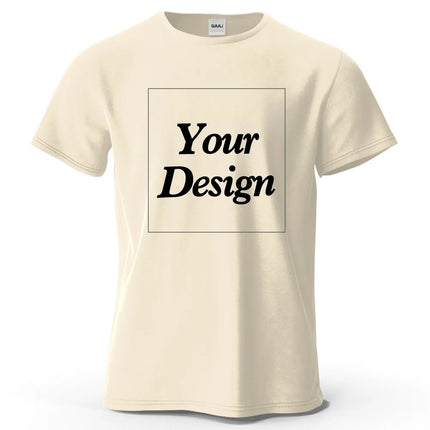 Custom T shirt Customized tshirt Personalized Tee Shirt Diy Print Your Photo Brand Logo Text Men Women 100% Cotton Premium Gift