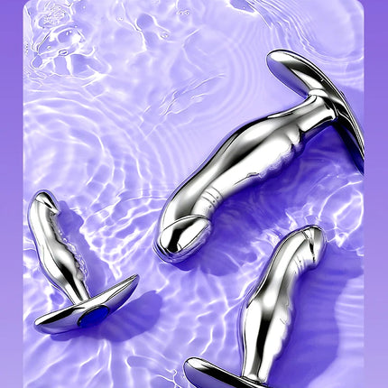 1Pcs, Metal Realistic Dildo Anchor Anl Plug, Three Sizes, Gem Base Anal Plug, G-Spot Massage, Sexual Health, Adult Sex, Sex Toys