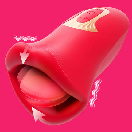 Tongue Rose Vibrator Clitoral Vibrator Vaginal Massager Oral Sex Vibrator Nipple Clitoral G-Spot Stimulator Female Sex Toy