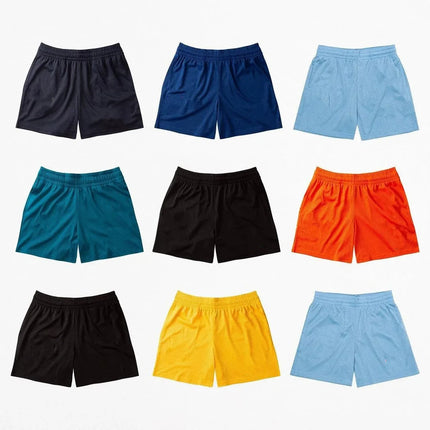 2026 Summer Mesh New Muscle Fitness Quick Drying Breathable Shorts Casual Sports Solid Color No Logo Basketball Shorts