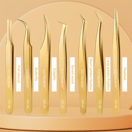 Precision Tweezers For Lashes  DIY Eyelash Extension Applicator Tools Stainless Steel Hair Removal tweezer professional makeup